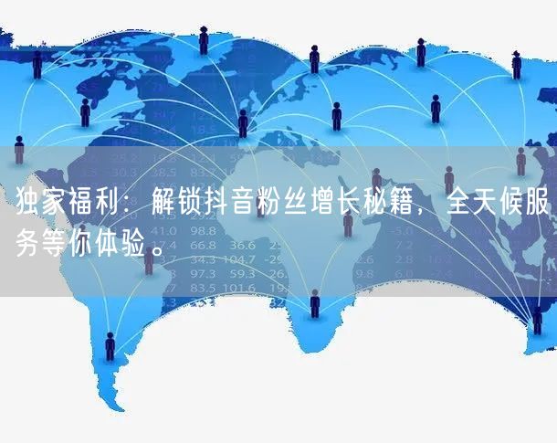 独家福利：解锁抖音粉丝增长秘籍，全天候服