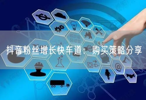 抖音粉丝增长快车道：购买策略分享