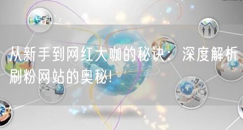 从新手到网红大咖的秘诀：深度解析刷粉网站的奥秘!