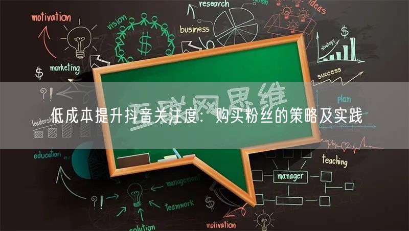 低成本提升抖音关注度：购买粉丝的策略及实践