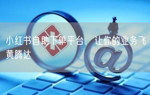 小红书自助下单平台，让你的业务飞黄腾达