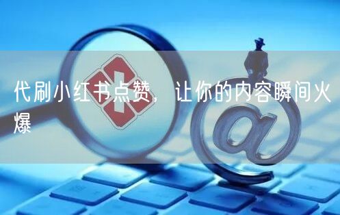 代刷小红书点赞，让你的内容瞬间火爆
