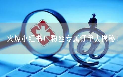 火爆小红书！粉丝专属订单大揭秘！