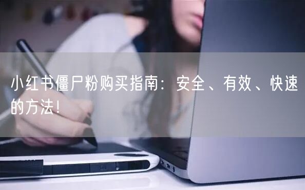 小红书僵尸粉购买指南：安全、有效、快速的方法！