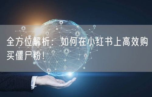 全方位解析：如何在小红书上高效购买僵尸粉