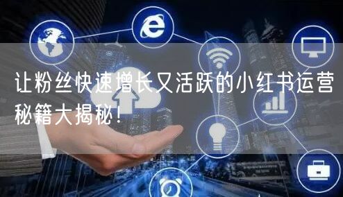 让粉丝快速增长又活跃的小红书运营秘籍大揭