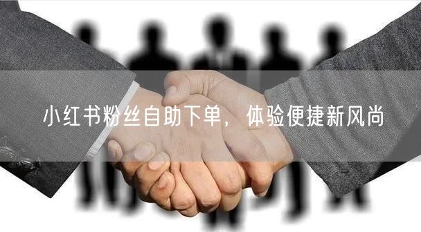 小红书粉丝自助下单，体验便捷新风尚
