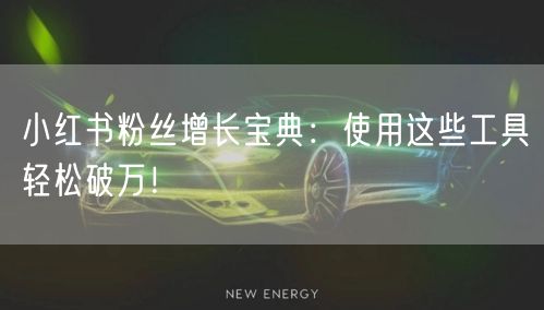 小红书粉丝增长宝典：使用这些工具轻松破万！