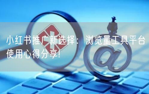 小红书推广新选择：浏览量工具平台使用心得分享!