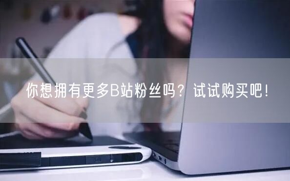 你想拥有更多B站粉丝吗？试试购买吧！