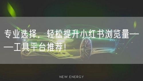 专业选择，轻松提升小红书浏览量——工具平台推荐！