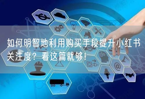 如何明智地利用购买手段提升小红书关注度？