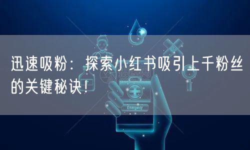 迅速吸粉：探索小红书吸引上千粉丝的关键秘