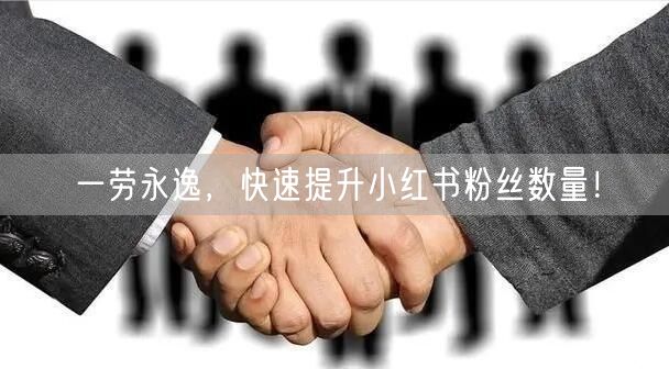 一劳永逸，快速提升小红书粉丝数量！