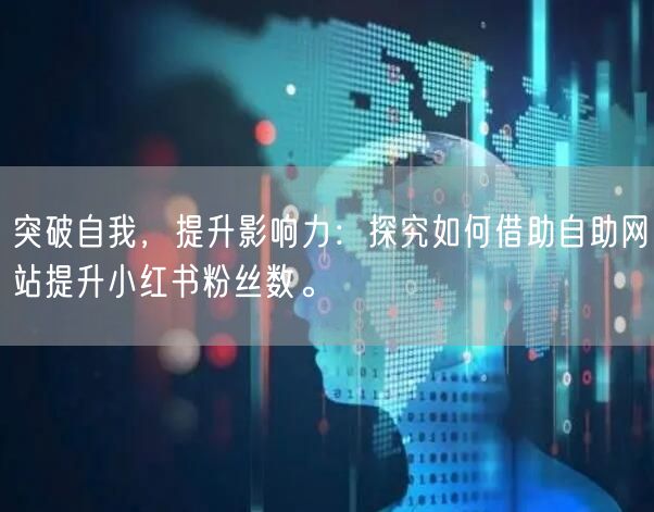 突破自我，提升影响力：探究如何借助自助网