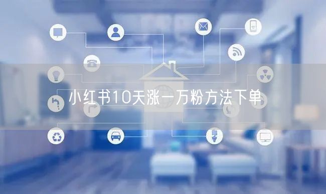 小红书10天涨一万粉方法下单