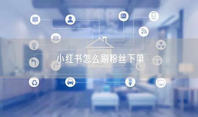 小红书怎么刷粉丝下单