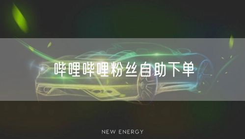 哔哩哔哩粉丝自助下单