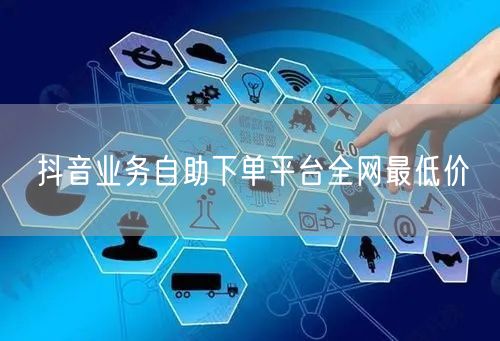 抖音业务自助下单平台全网最低价