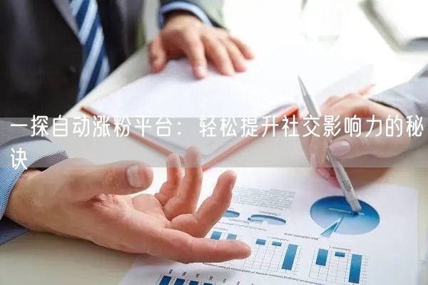 一探自动涨粉平台：轻松提升社交影响力的秘诀
