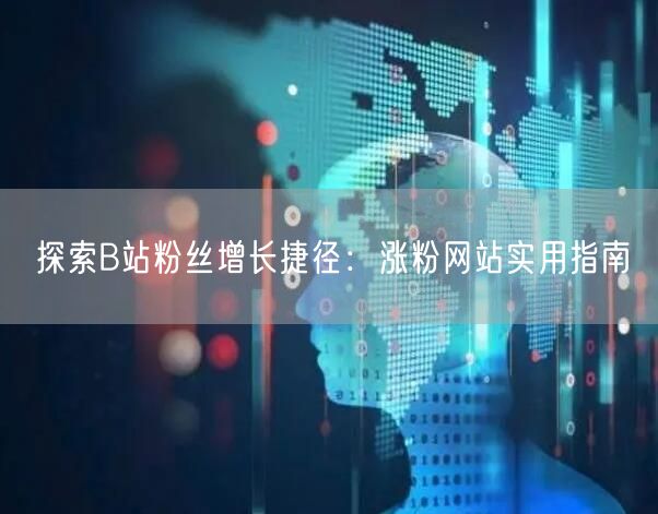 探索B站粉丝增长捷径：涨粉网站实用指南