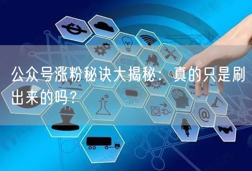公众号涨粉秘诀大揭秘：真的只是刷出来的吗？